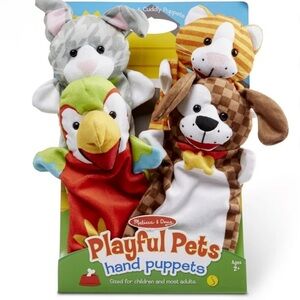 Melissa & Doug Colorful Animal Hand Puppets